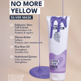 No More Yellow Silver Mask | Pretty Curly Girl | Curly girl method approved | Vegan curly hair products | Krullen | Krullend haar | Silver mask for blonde and grey curls | Haarmasker tegen gele tinten | Curly girl approved