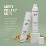 Eczema Oat Cream | Pretty Curly Girl | Natural skin relief cream | Vegan skincare | Havercrème voor gevoelige en eczeemgevoelige huid | Verzachtende en hydraterende crème met haverextract | Gentle oat cream for dry and irritated skin