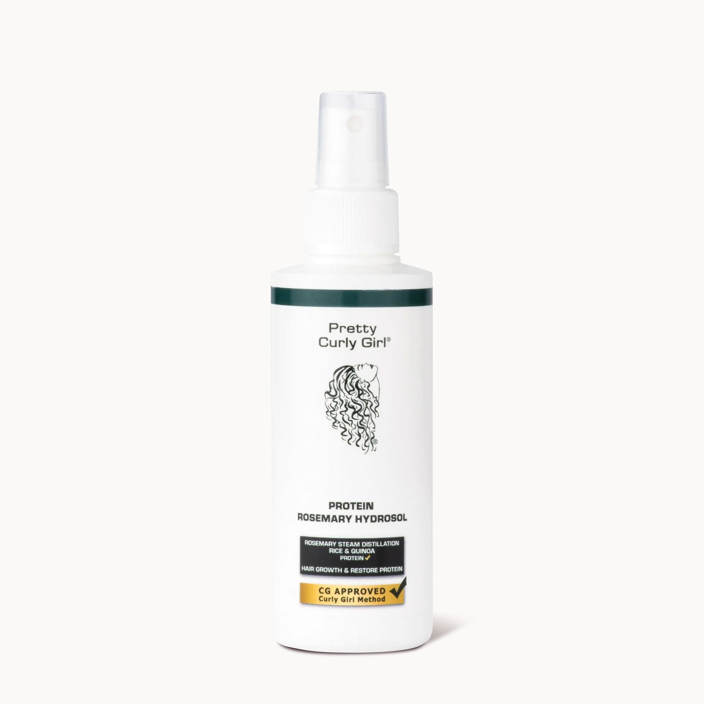 Protein Rosemary Hydrosol | Pretty Curly Girl | Curly girl method approved | Vegan curly hair products | Krullen | Krullend haar | Rosemary spray met proteïne voor sterker haar en haargroei | Protein rosemary mist for scalp care and healthy curls | Curly girl approved